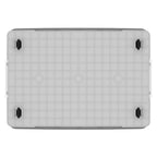 Cetomo 90L*6 Aufbewahrungsboxen, Aufbewahrungsbox mit Rollen & Deckel, Organizer-Behälter mit Clips, Stapelbar, Ineinander Nestbar, für Zuhause und Büro, Kunststoff, Grau, 90L-6er Pack
