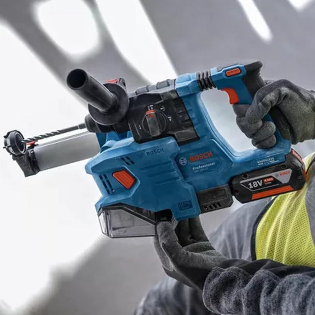 Bosch Professional 18V System Akku Bohrhammer GBH 18V-22 (mit SDS plus, KickBack Control und Vibration Control, inkl. GDE 18V-12, L-BOXX, ohne Akku/ Ladegerät)