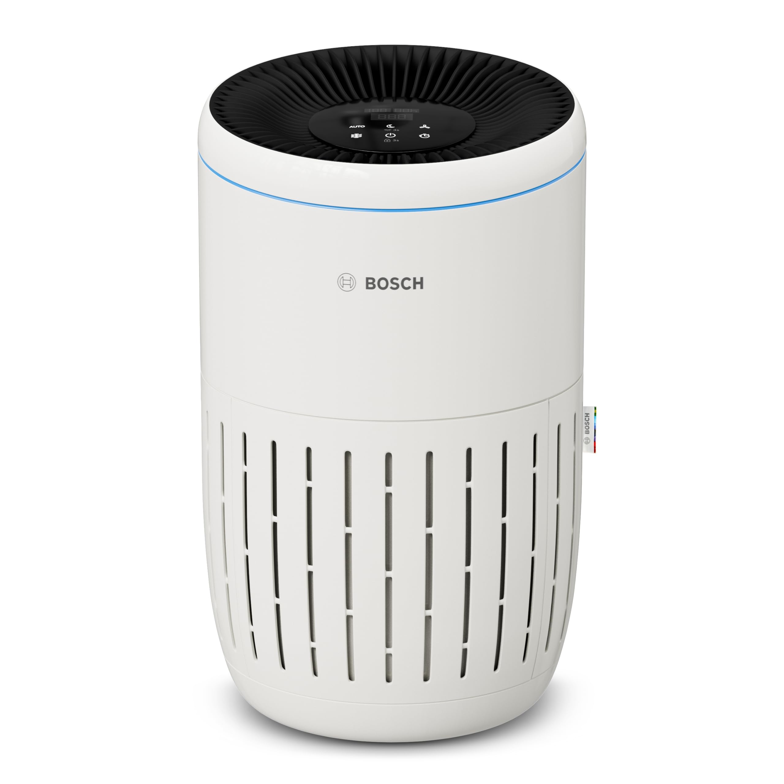 Bosch Air 2000 Luftreiniger - Für Räume bis zu 37,5 m² - Entfernt effizient Schadstoffe - Mit 3-in-1 Luftfilter, Smart Sensor, Automatikmodus, Ruhemodus (< 25 dB(A)) - CADR: 180 m³/h