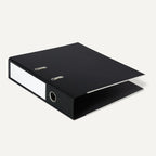 Amazon Basics Aktenordner, A4-Format, Ringordner, Büroordner, 10er-Pack, Schwarz
