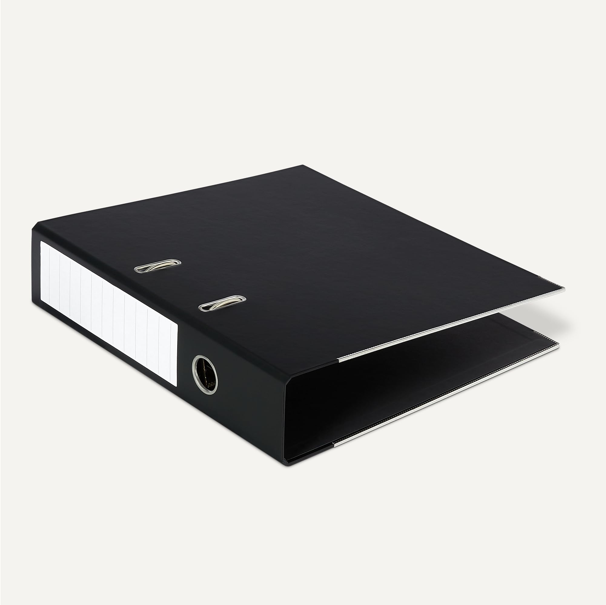 Amazon Basics Aktenordner, A4-Format, Ringordner, Büroordner, 10er-Pack, Schwarz