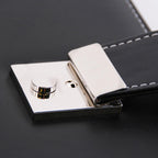 Alassio Dokumentenmappe, DIN A4, Lederimitat, schwarz