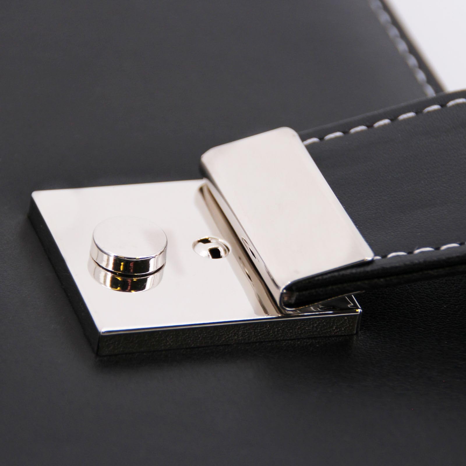 Alassio Dokumentenmappe, DIN A4, Lederimitat, schwarz