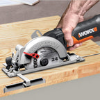 WORX WX439 Kompakt-Handkreissäge 480W - zum Sägen von Metall, Plastik, Holz, Stein und Fliesen - 120mm Sägeblatt