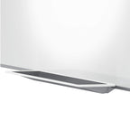 Nobo Magnetisches Emaillle-Whiteboard mit Stiftablage, 900 x 600 mm, Schlanker Zierrahmen, InvisaMount-Montagesystem, Impression Pro, Weiß, 1915395
