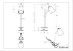 Reality Leuchten LED Klemmleuchte Pongo R25831143, Kunststoff Warm beige, Holznachbildung, inkl. 4.5 Watt LED, Flexarm