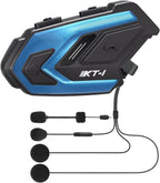 WAYXIN KT1 Motorrad Bluetooth 5.4 Kopfhörer, Motorrad Headset mit DSP & CVC Dual Geräuschunterdrückung, Motorradhelm Bluetooth mit HI-FI, Freisprechfunktion/IP67 Wasserschutz （Kopplung Nicht möglich）