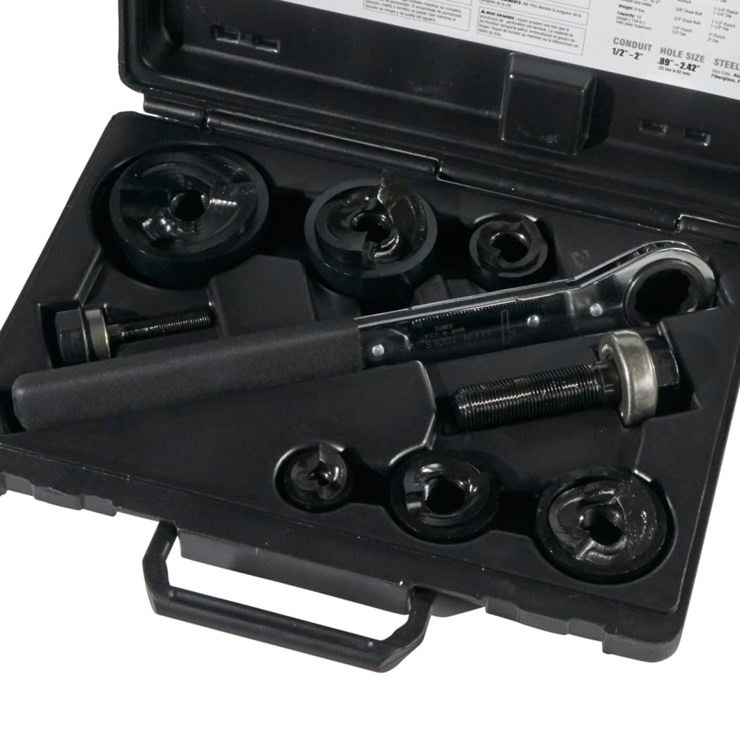 Klein Tools 53732SEN Knockout Punch Set with Wrench by Klein Tools