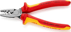 KNIPEX Crimpzange für Aderendhülsen isoliert mit Mehrkomponenten-Hüllen, VDE-geprüft 180 mm, 97 78 180