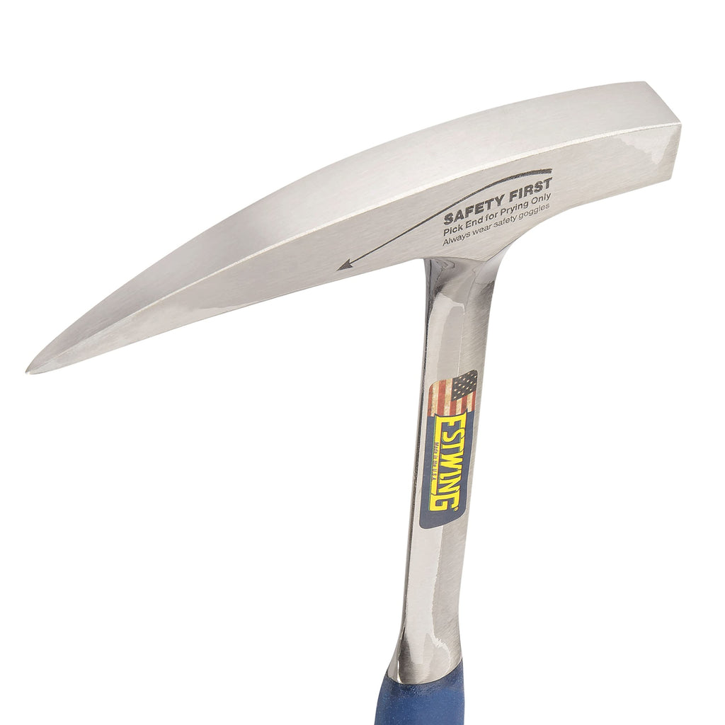 Estwing Rock Pick Geologischer Hammer mit spitzer Spitze und stoßreduzierendem Griff, 625 ml, Blau