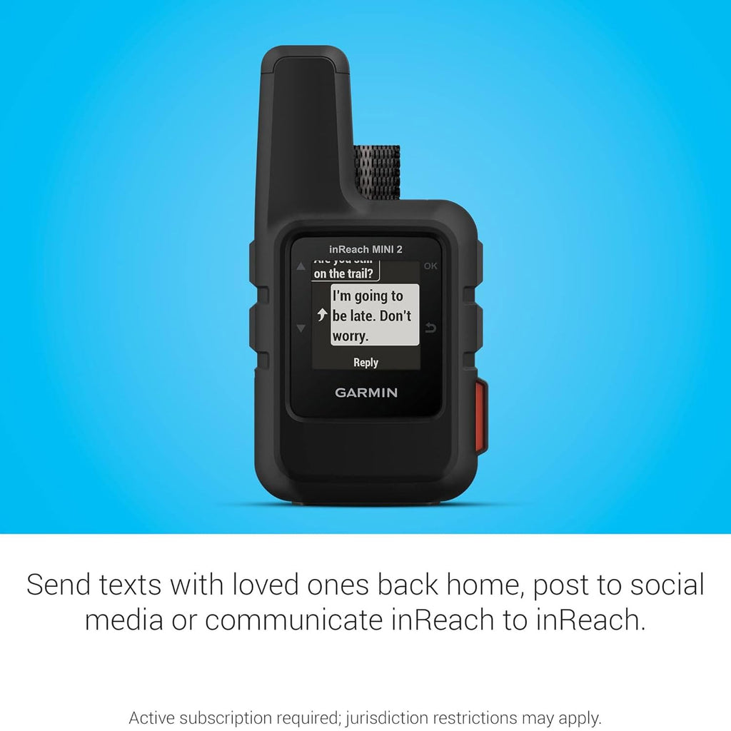 Garmin inReach Mini 2, Leichter und kompakter Satellitenkommunikator, Wandern Handheld, schwarz