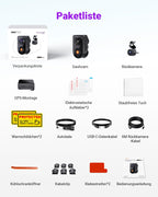 VANTRUE S1 PRO MAX 4K + 2.5K STARVIS 2 Dashcam Auto Vorne Hinten, 5G WLAN PlatePix AI Dash Cam GPS 360° HDR Puffer Parküberwachung Auto Kamera, LTE Optional, Sprachbefehl, Privatsphäremodi, 1TB Max