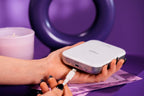 Canon Zoemini 2 perlweiß Mini Fotodrucker mobil tragbar unterwegs Hosentasche (Fotodruck 5x7,6 cm, kabelllos, für Smartphone + Tablet, eingebauter Akku, App, Bluetooth) [+ 10er Zink Druck-Set]