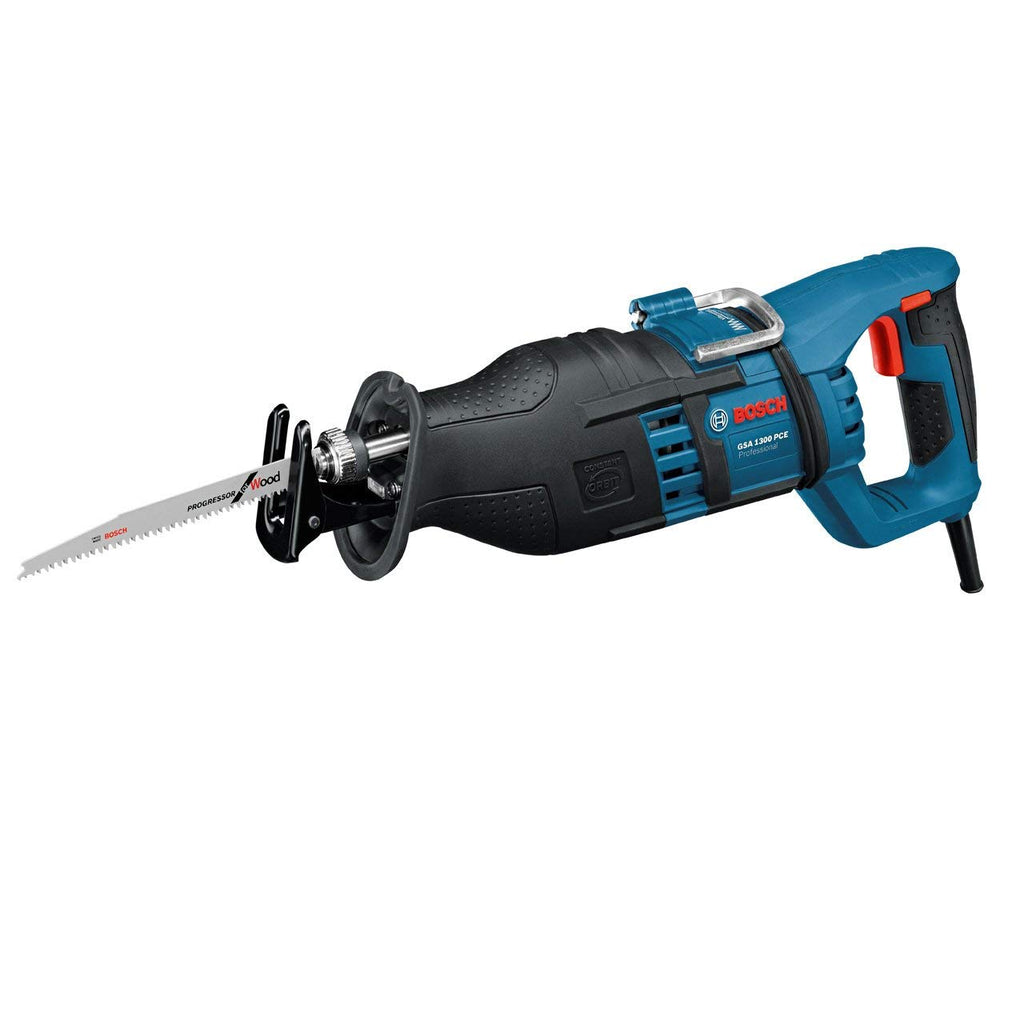 Bosch Professional Säbelsäge GSA 1300 PCE (Leistung 1.300 Watt, max. Schnitttiefe: 230mm, mit SDS und Constant Electronic, inkl. 2 Sägeblätter (Holz/Metall), Handwerkoffer)