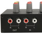 7-Band-Auto-Audio-Equalizer, 3,5-mm-Eingang -Ausgang Eingang 12 DB High Bass-Einstellung Zweikanal-Digital-Equalizer