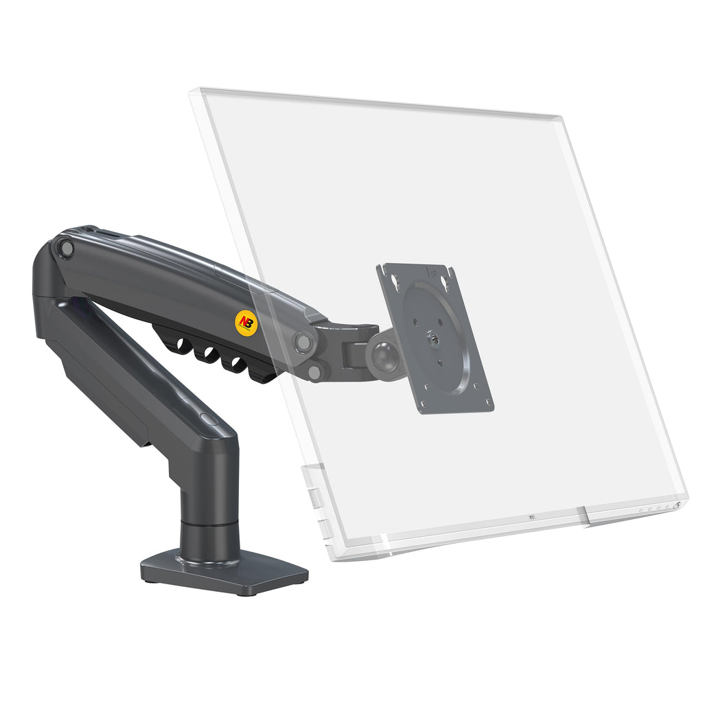 Ergosolid für PC-Monitor, Gelenkarm, ergonomisch, Gasfeder, 17-30 Zoll, VESA 75 mm und 100 mm, drehbar 360 Degree F80-0