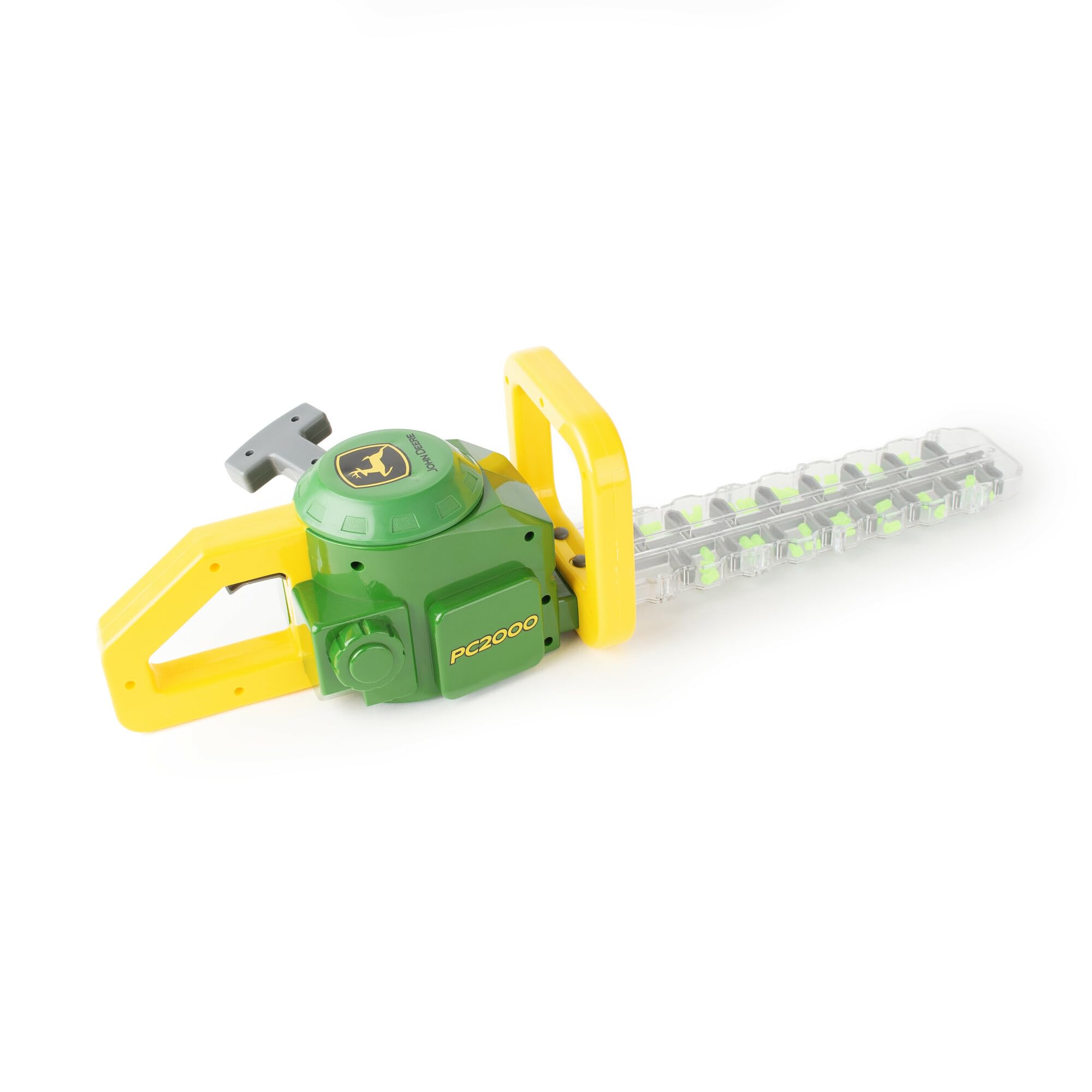 TOMY John Deere Heckenschere – Gartenspielzeug ohne Batterien mit realistischer Mechanik & Soundeffekten – Für Kinder ab 18 Monaten