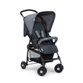 hauck Buggy Sport, Charcoal/Stone - Federleichter Reisebuggy 5,9 kg - mit Liegefunktion für Kinder ab Geburt bis 15 kg - Klein Zusammenklappbar, Großer Einkaufskorb bis 3 kg