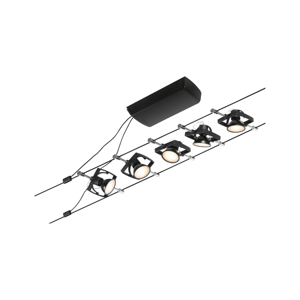 Paulmann Wire Set MacII max5x10W GU5,3 Schwarz ma