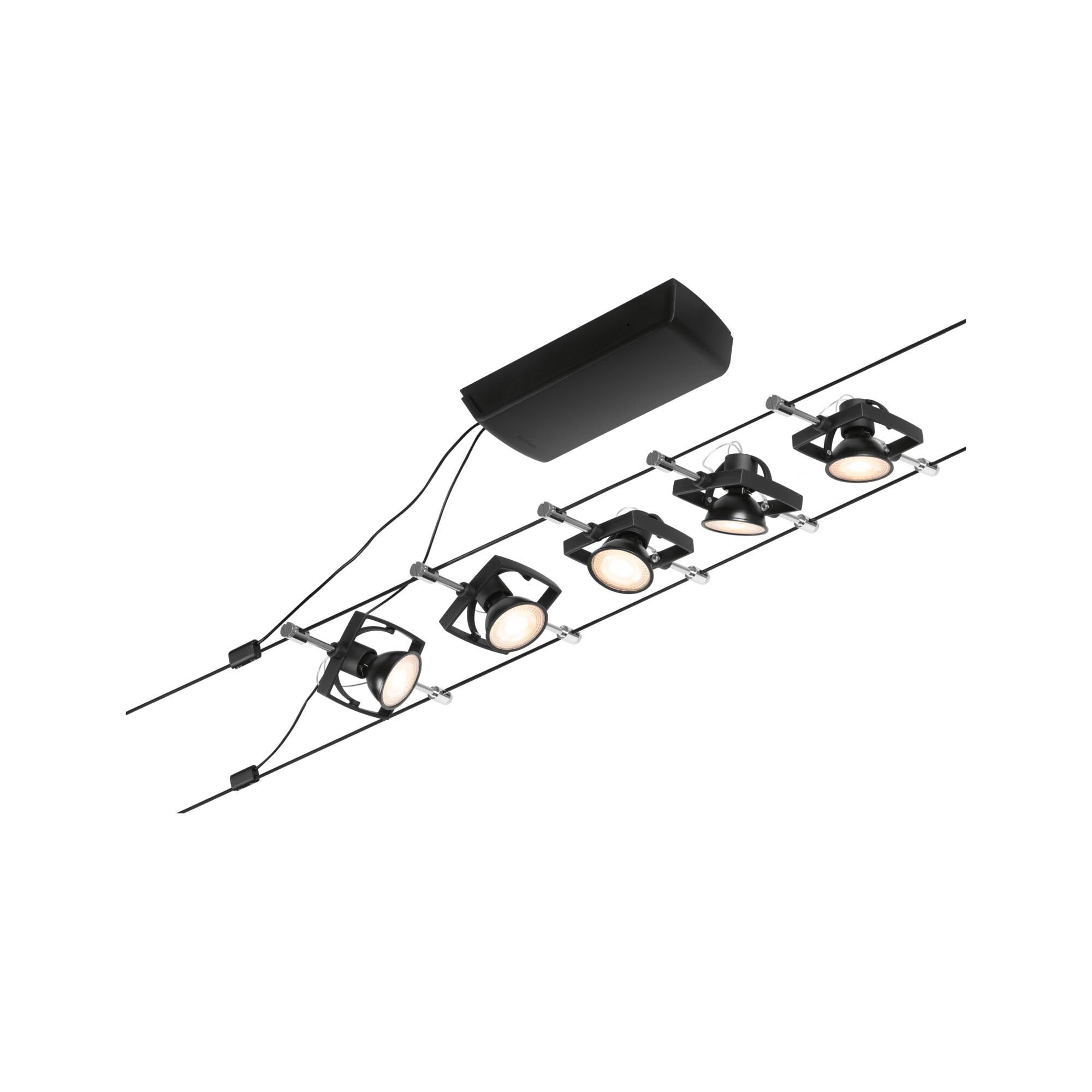 Paulmann Wire Set MacII max5x10W GU5,3 Schwarz ma