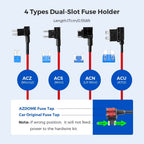Azdome hardwire kits, Typ-C-USB-Hardwire-Kit 12V-24V bis 5V/2.5A Hardwire-Kit mit Niederspannungsschutz 12ft Auto-Dashcam-Ladegerät Netzkabel für Dashcam GPS-Stromversorgung Radarwarner