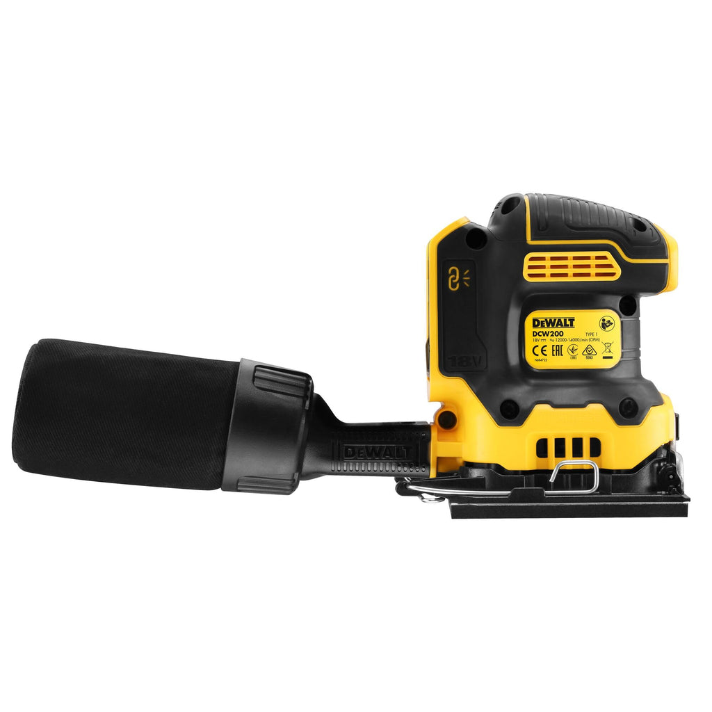DEWALT DCW200N-XJ 18V XR Brushless 1/4 Blatt Handschleifer (blanke Einheit)