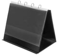 Veloflex 4132280 - Tisch-Flipchart DIN A3, Präsentation, Flipchart, Aufstellringbuch, aus PVC, Querformat, schwarz, 1 Stück