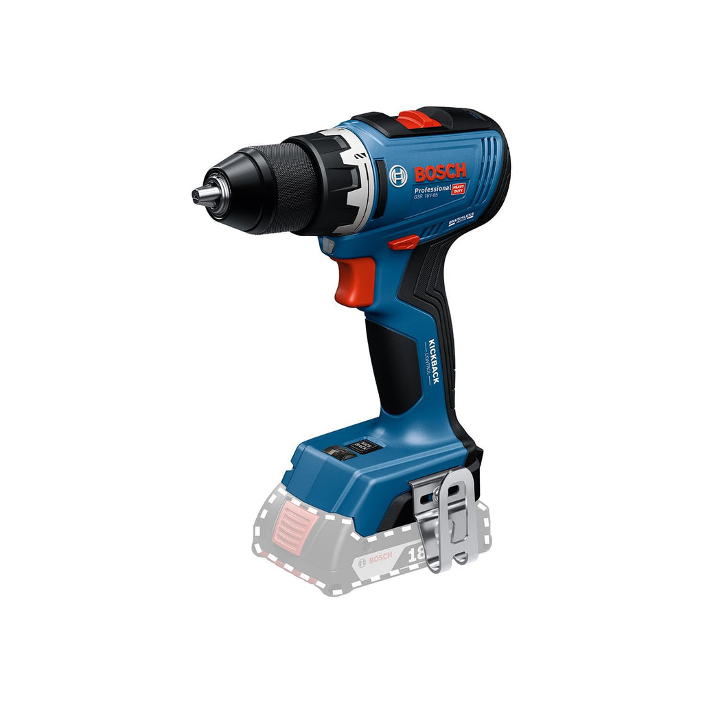 Bosch Professional 18V System Akku-Bohrschrauber GSR 18V-65 (bürstenloser Motor, Kopflänge 166)