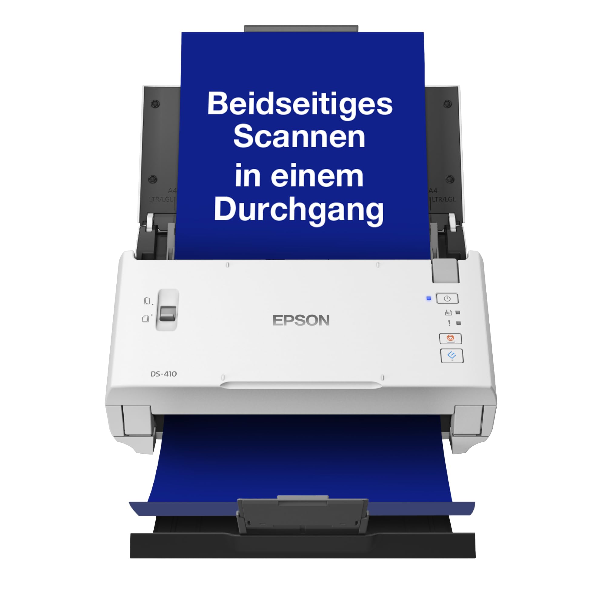 Epson WorkForce DS-410 Dokumentenscanner (Scanner, DIN A4, beidseitiges Scannen in einem Durchgang, 600dpi, USB 2.0)