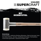 HALDER - mit schwingungsdämpfendem, ergonomisch geformtem und lackiertem Hickorystiel | Ø=80 mm | 3366.081