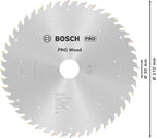 Bosch 1x PRO Wood Kreissägeblätter für Akku-Tischkreissägen (für Weichholz, Hartholz, Ø mm, Professional Zubehör Tischkreissäge)
