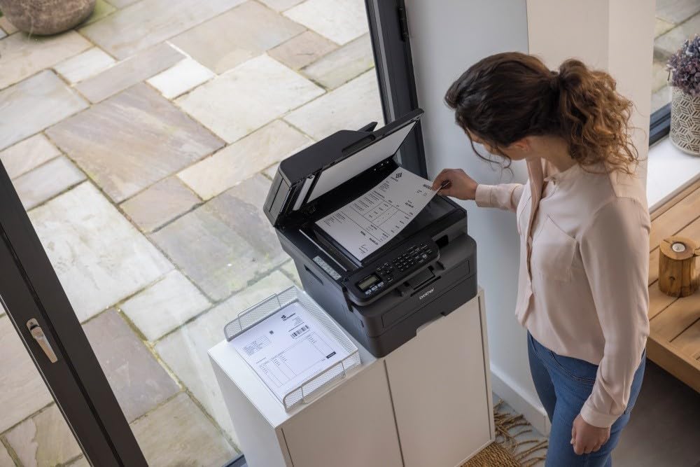 Brother MFC-L2835DW - 4-in-1-Multifunktionsdrucker (Drucken/Scan/Kopieren/Faxen) Laserdrucker Monochrom - WLAN & Ethernet - Dokumentenzuführung (ADF) für 50 Blatt - Druckgeschwindigkeit von 32 Seiten