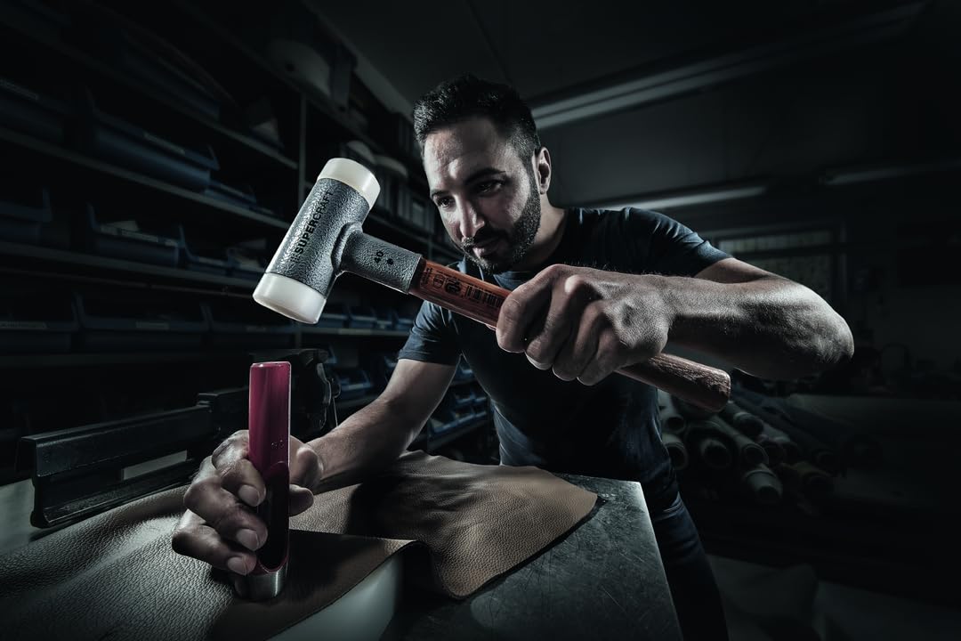 SUPERCRAFT-Schonhammer, mit schwingungsdämpfendem, ergonomisch geformtem und lackiertem Hickorystiel | D=40 mm | 3366.040
