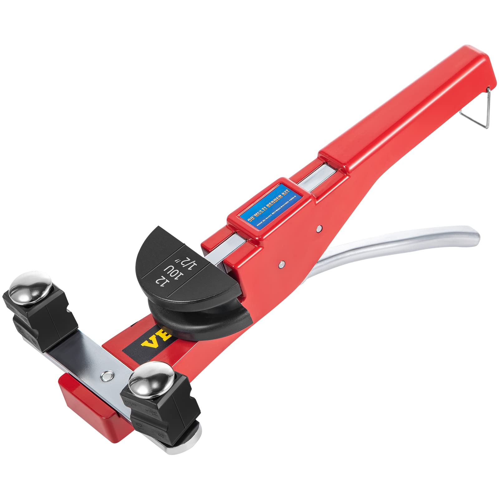 VEVOR Rohrbieger, 7 Matrizen 1/4-7/8 Zoll 6-22 mm Ratschen-Rohrbiegegerät-Set, 90°-Handrohrbieger mit Rückbiegevorsatz, 10 KN Biegekraft Handbiegemaschine