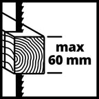 Einhell Stichsäge TC-JS 60/1 (vibrationsarm, Drehzahlelelektronik, werkzeugloser Sägeblattwechsel, Sägeschuh für Gehrungsschnitte bis 45° Grad)