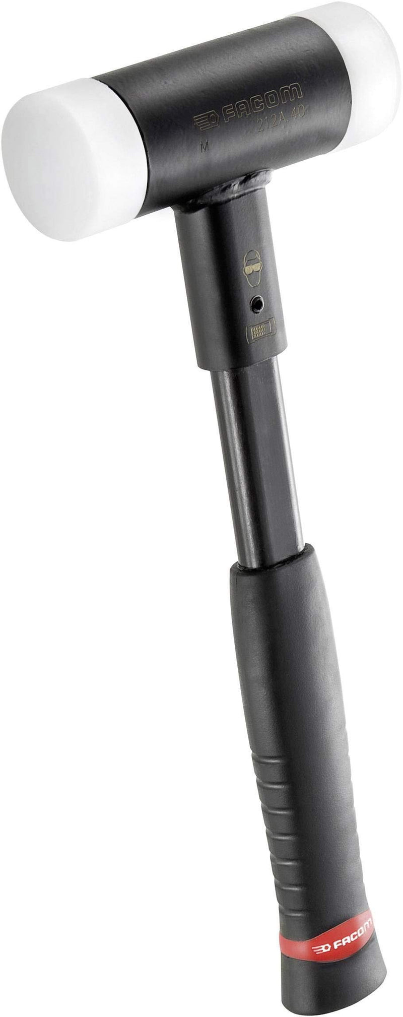 FACOM Rueckschlagfreier Hammer mit auswechselbaren Aufsätzengerillter PVC-Griff, 690G, 1 Stück, 212A.35