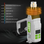 Huepar Tools 2300W Heißluftfön mit Groß LCD-Digitalanzeige, Heißluftpistole 50℃-660℃ Temperatur und Luftstrom einstellbar, mit 10 Zubehör, Keramik-Heizkern Heissluftföhn, Kühlfunktion, Überlastschutz