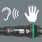 Wera 05075622001 Click-Torque C 3 Drehmomentschlüssel mit Umschaltknarre Schwarz, Grün, 1/2", 40 - 200 Nm
