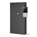 Aktenschrank mit Zahlenschloss C003 Metallschrank Stahlschrank Pulverbeschichtung 185 cm x 90 cm x 40 cm (Anthrazit)