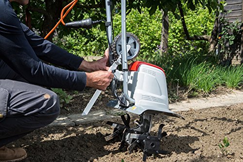 IKRA Elektro Bodenhacke Kultivator FEM 1500 Flexible Arbeitsbreite 17-45cm, inkl. Häufelpflug