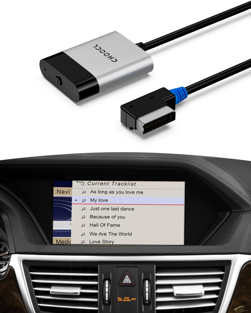 CHOOCL Bluetooth-Auto-Adapter für 2008–2012 Mercedes-Benz mit AMI-Anschluss, Bluetooth Receiver mit aptX-HD-Sound und AMI-Kabel