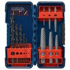 BOSCH BSPE6D Schraubenausdreher aus kohlenstoffreichem Stahl mit Spiralnuten, 12-teiliges Set, ideal zum Entfernen von abisolierten Schrauben, Bolzen, Befestigungselementen
