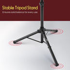 Pyle Laptop Ständer höhenverstellbar – Laptopständer & Projektorständer für Bühne, Büro & Studio, klappbar, robust, 70–120 cm Höhe, für Notebook, Beamer, DJ & Präsentationen