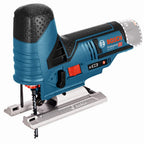 Bosch Professional 12V System Akku Stichsäge GST 12V-70 (Schnitttiefe in Holz: 70mm, inkl. 2x Sägeblatt, Gleitschuh, Spanreißschutz, L-BOXX, ohne Akku/ Ladegerät)
