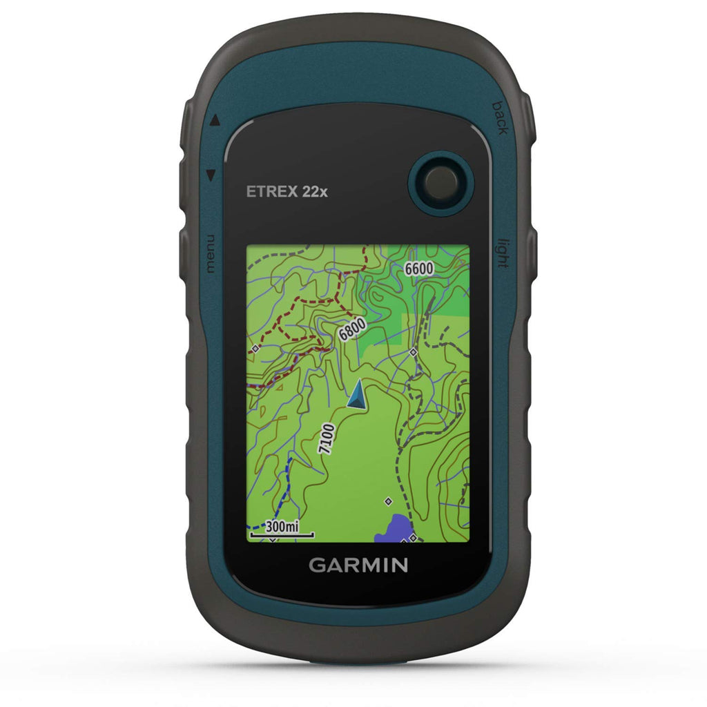 Garmin eTrex 22x – Robustes, wasserdichtes GPS-Outdoor-Navi mit 2,2" (5,6 cm) Farbdisplay mit Tastenbedienung, vorinstallierter TopoActive-Europakarte und 25 Std Akkulaufzeit