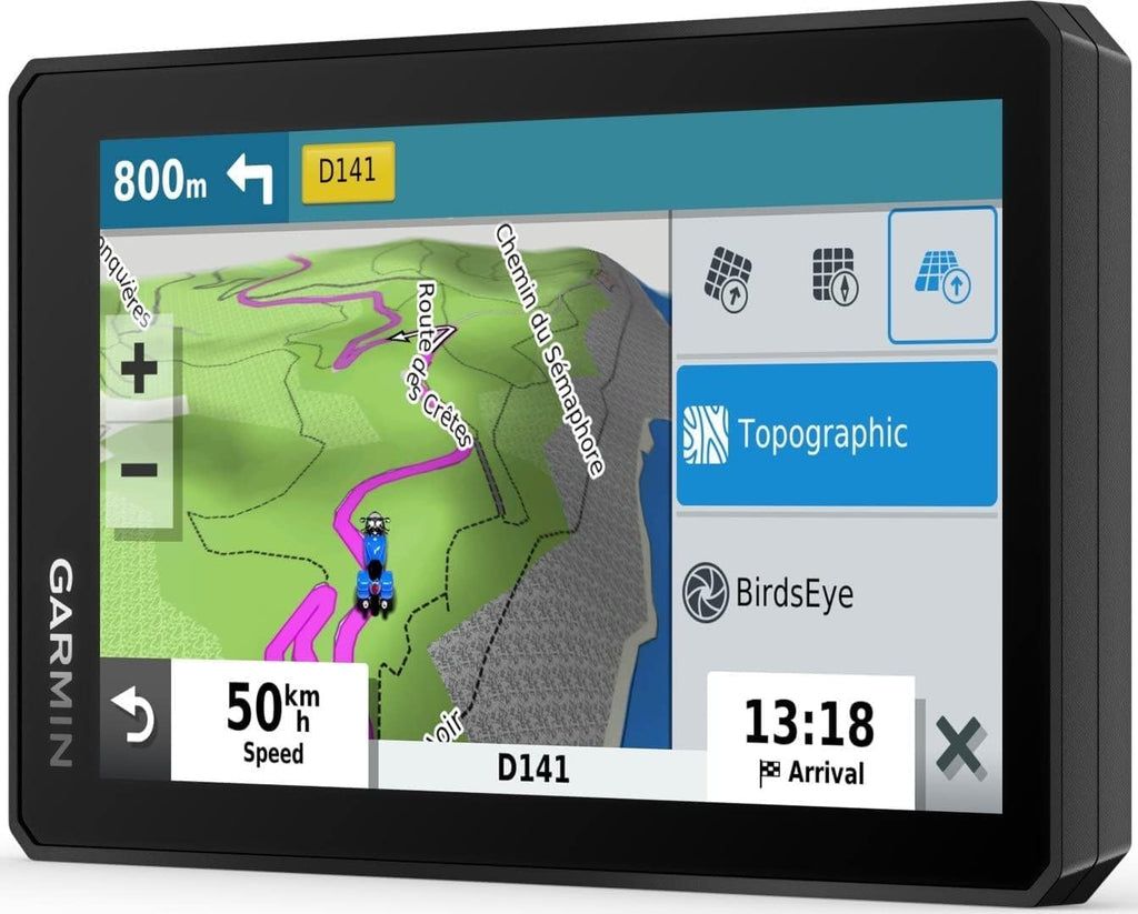 Garmin zūmo XT – wasserdichtes Motorrad-Navi für On-&Offroad mit ultrahellem 5,5“(14 cm) HD-Touchdisplay und vorinstallierter EU-Karte. Mit Adventurous Routing, Satellitenbildern
