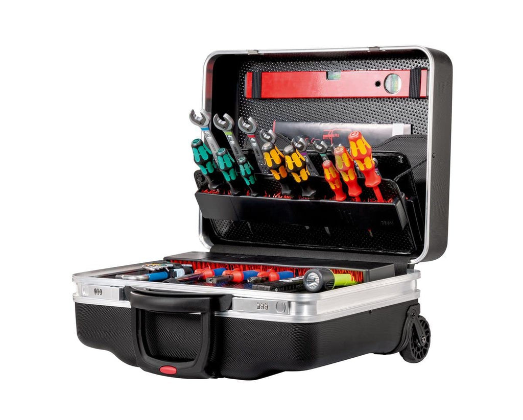 Parat Werkzeugkoffer CLASSIC KingSize Roll neo Safe CP-7 (Größe XL / Werkzeugtasche ohne Inhalt, rollbar / Werkzeug-Trolley schwarz) 789550171