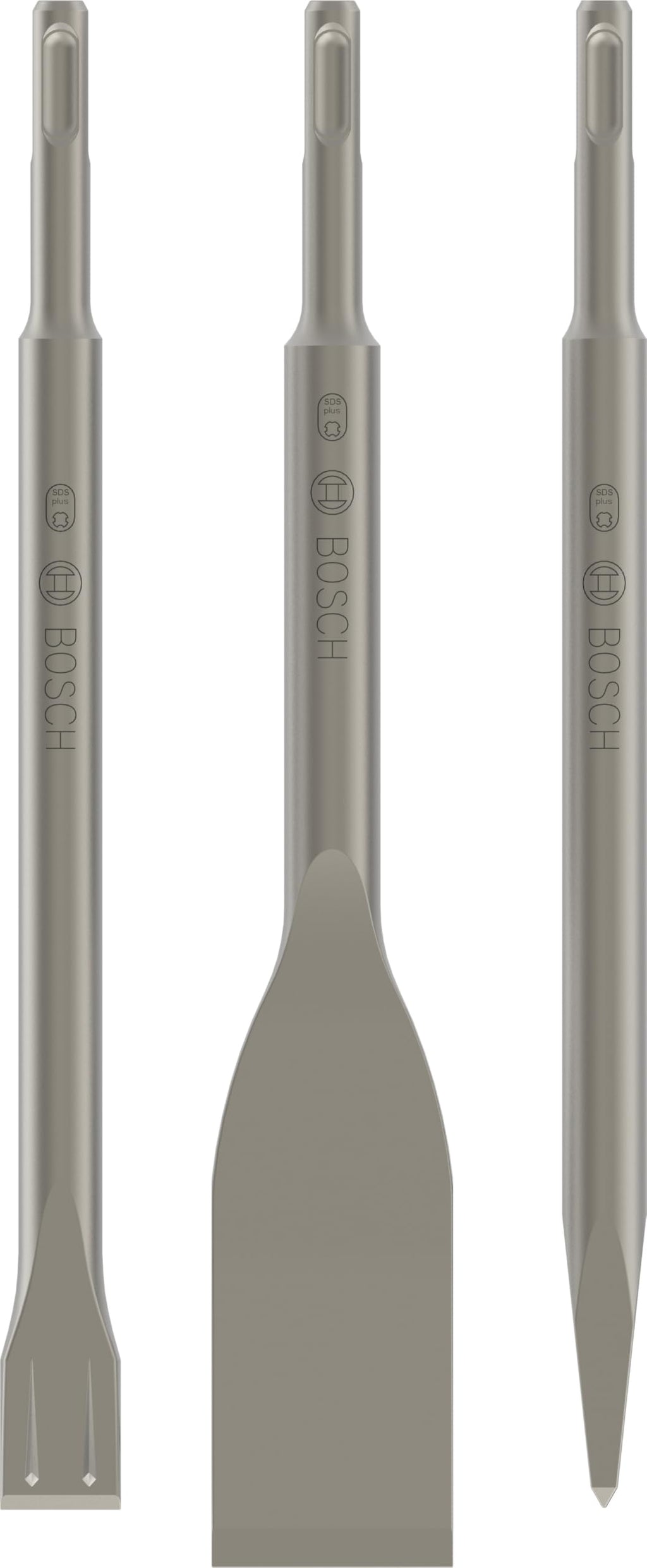 Bosch 3x PRO SDS plus-5C Meißel-Set, 3-tlg. (für Beton, Ziegelstein, Ø mm, Professional Zubehör Bohrhammer, Zerkleinerer)