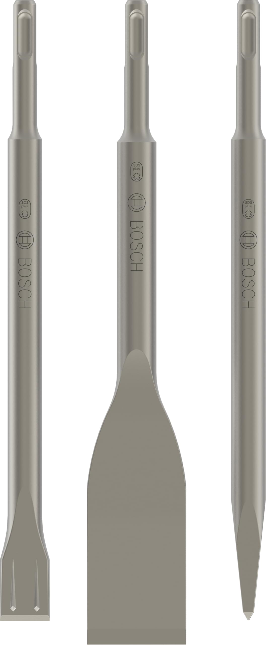 Bosch 3x PRO SDS plus-5C Meißel-Set, 3-tlg. (für Beton, Ziegelstein, Ø mm, Professional Zubehör Bohrhammer, Zerkleinerer)