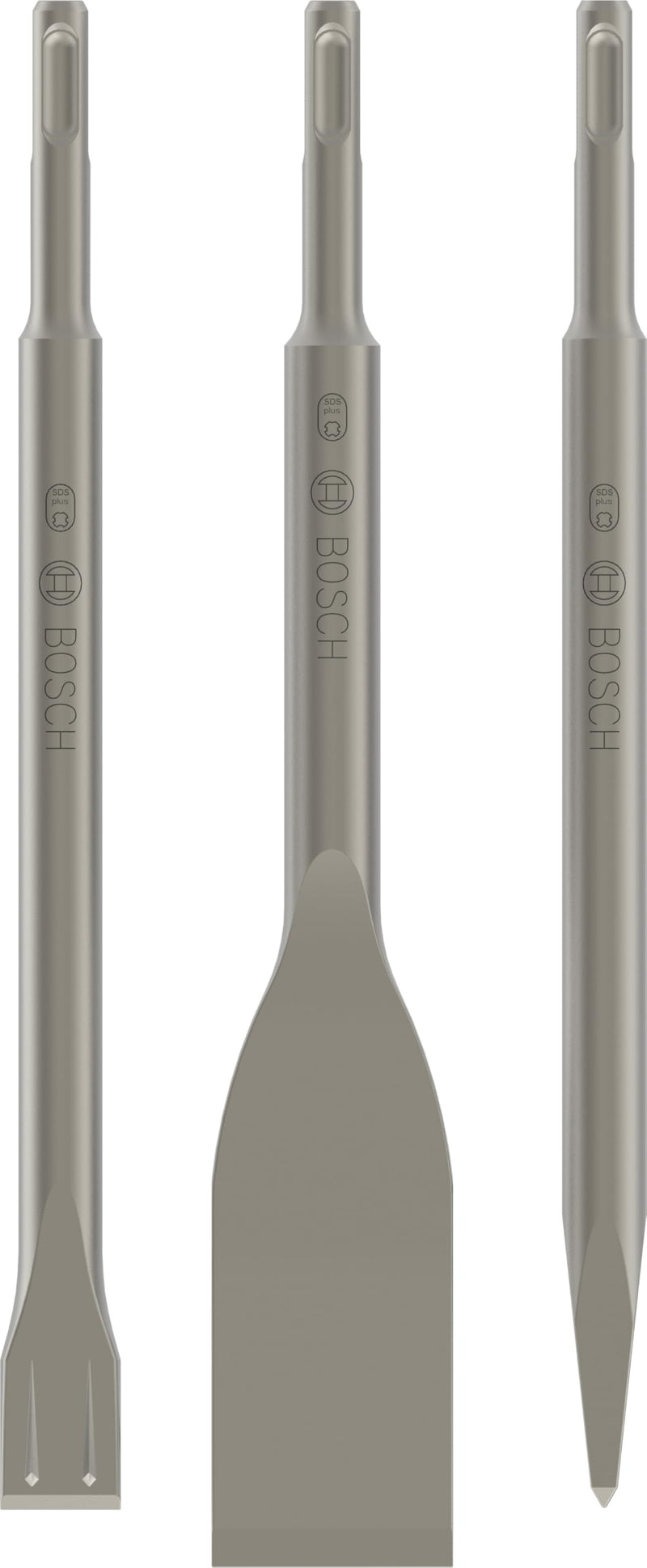 Bosch 3x PRO SDS plus-5C Meißel-Set, 3-tlg. (für Beton, Ziegelstein, Ø mm, Professional Zubehör Bohrhammer, Zerkleinerer)